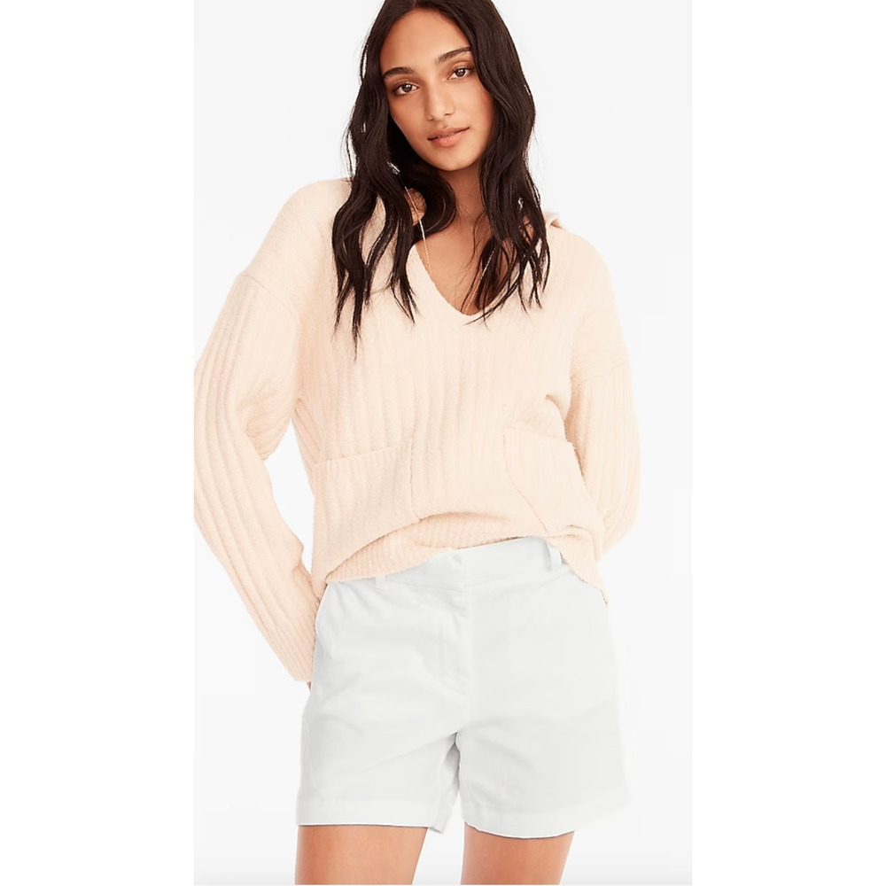 NWT J. Crew 5" Classic Chino Shorts White 2 H1453 Travel Beach Cruise J.Crew - Picture 2 of 7
